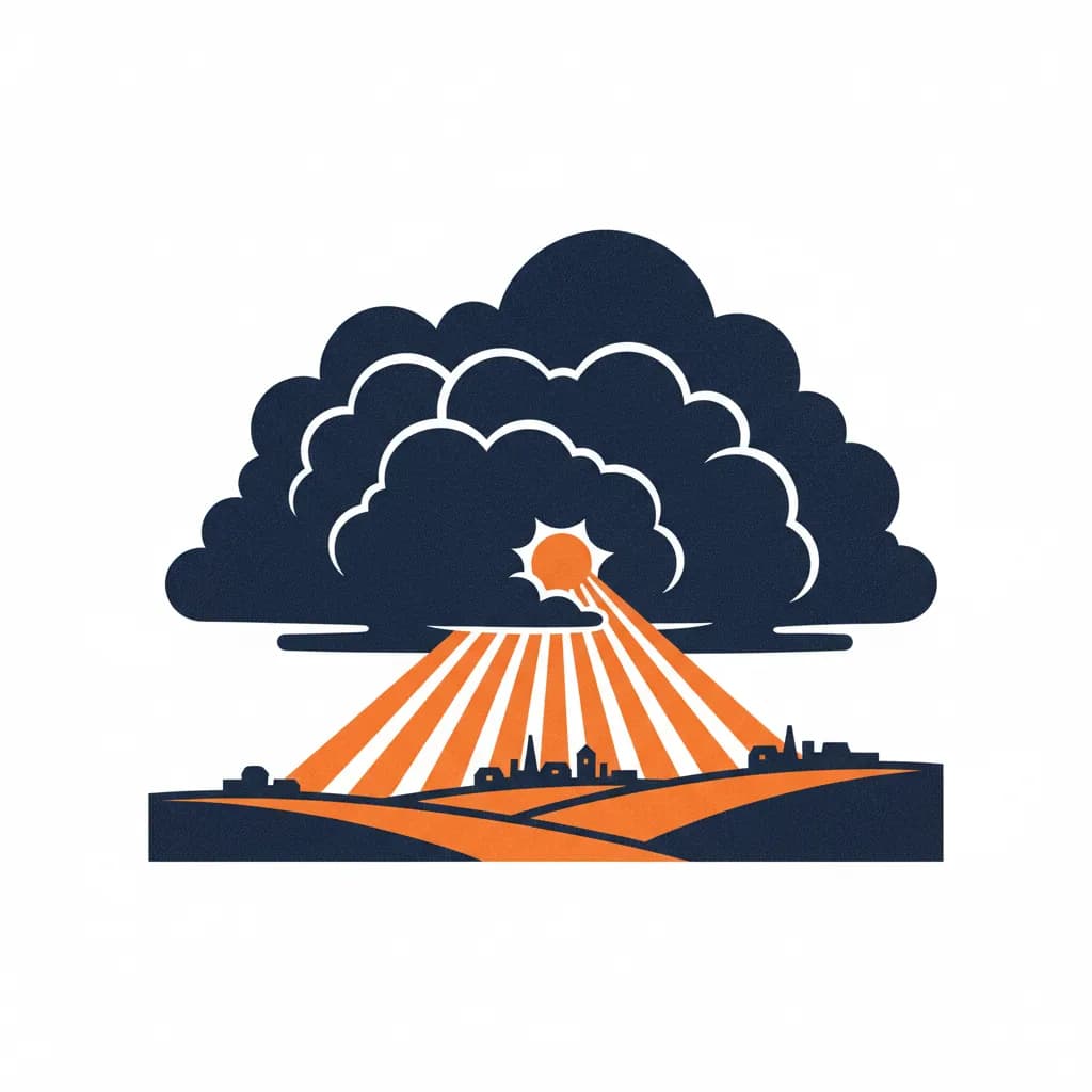 Achter de wolken schijnt de zon