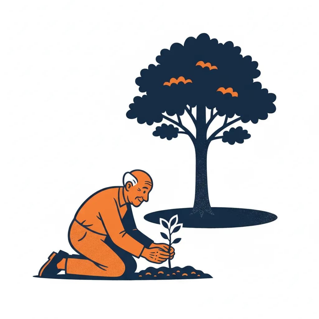 Boompje groot, plantertje dood