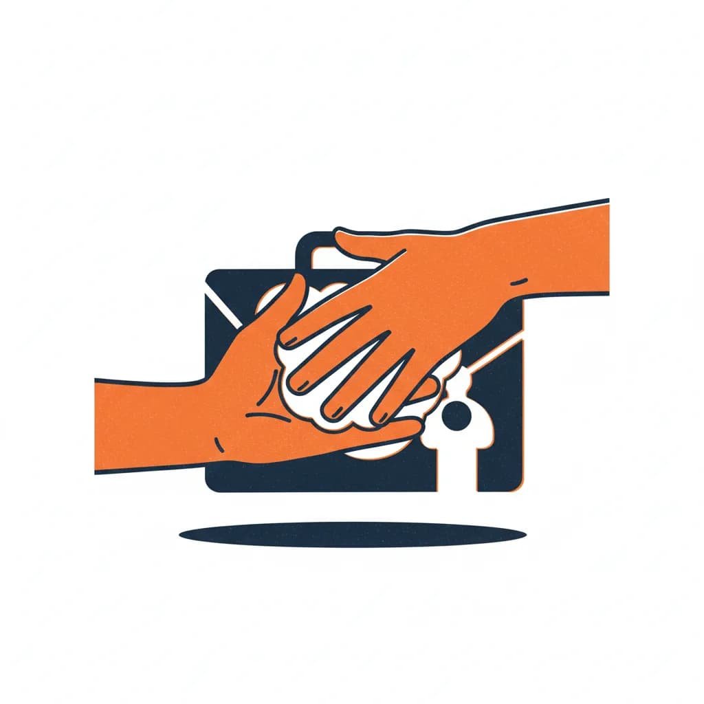 Illustratie: De ene hand wast de andere