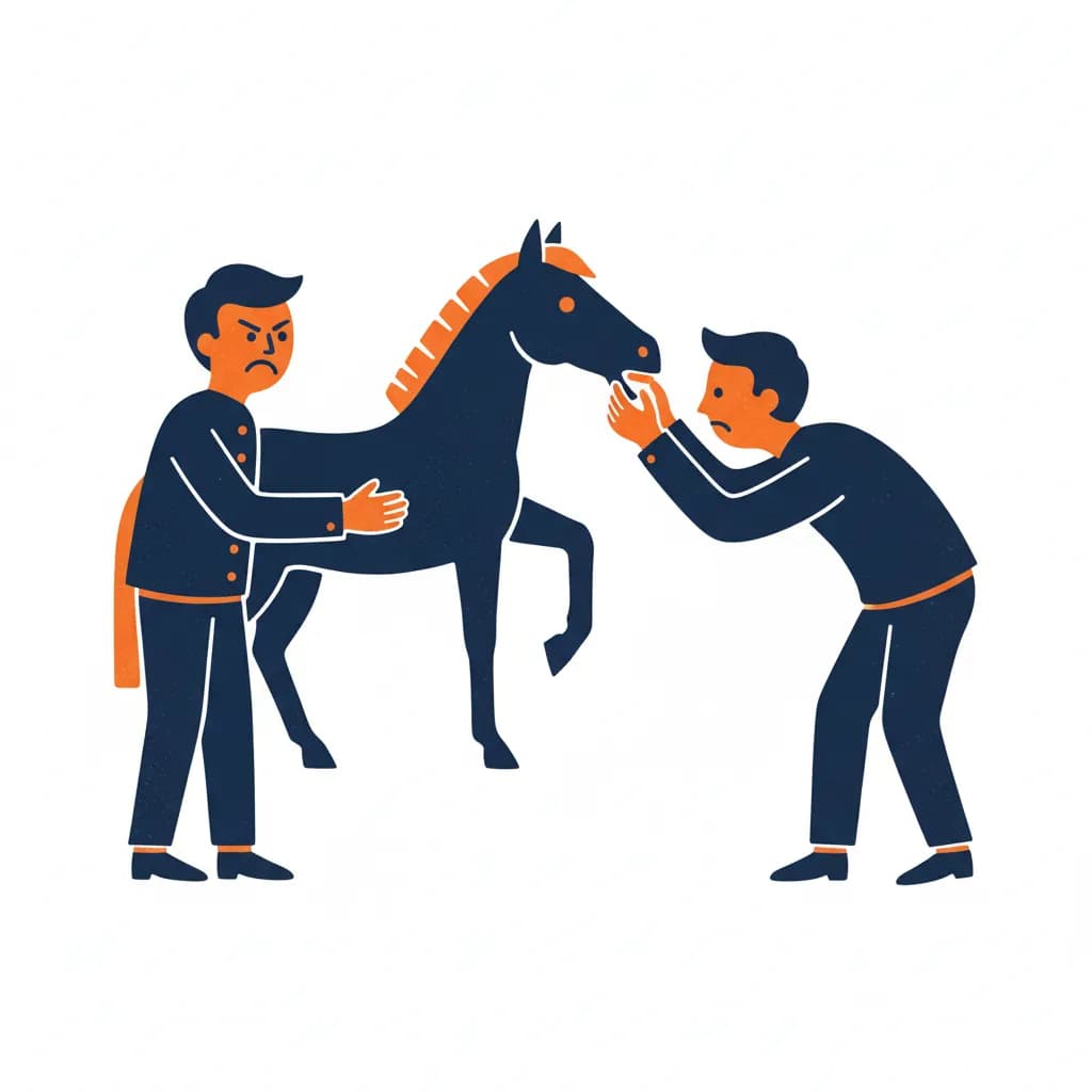 Illustratie: Je moet een gegeven paard niet in de bek kijken