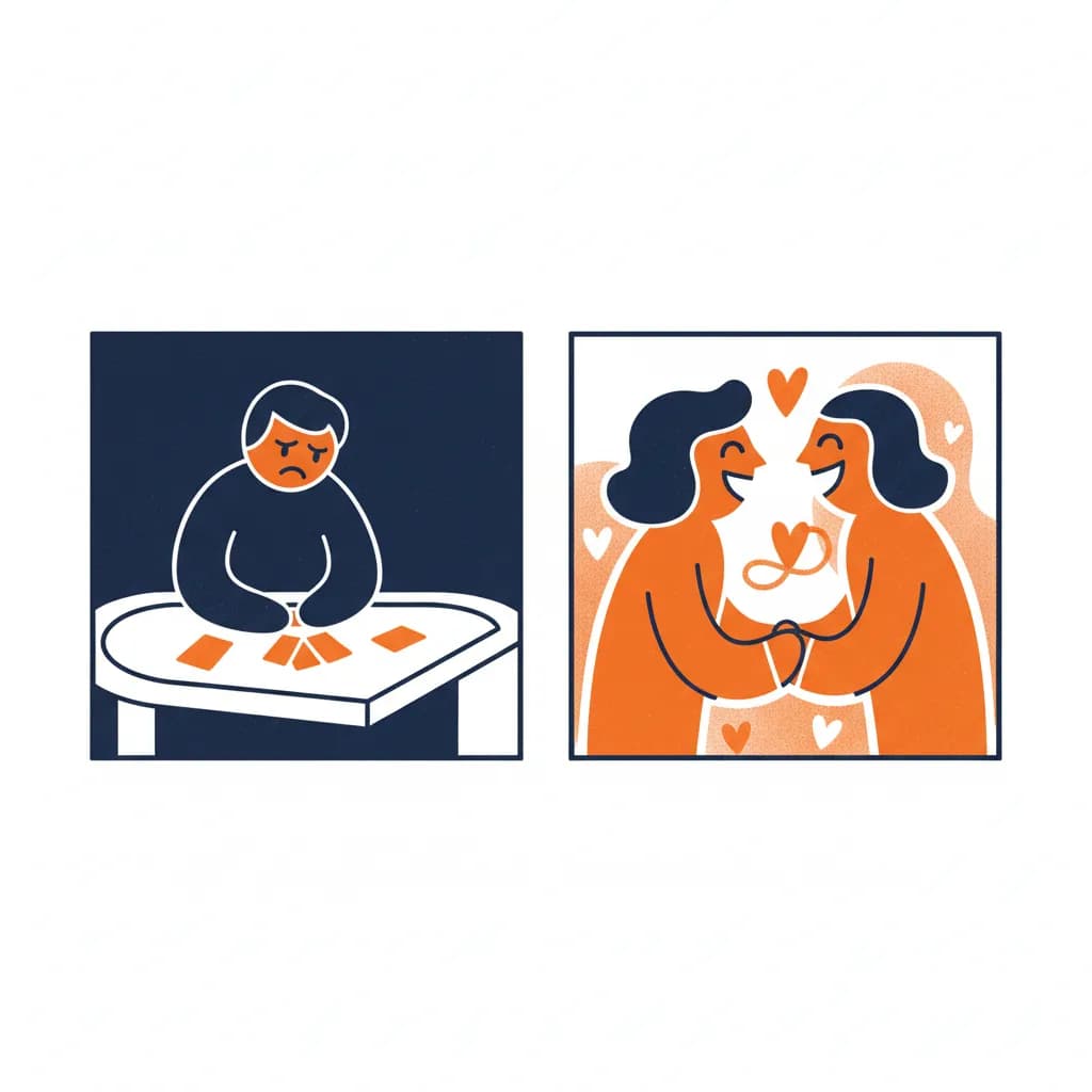 Ongelukkig in het spel, gelukkig in de liefde