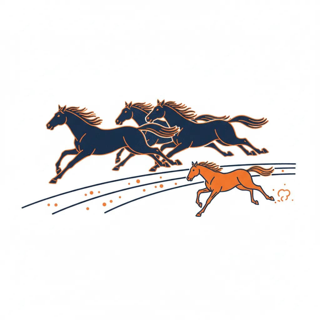 Het hinkende paard komt achteraan