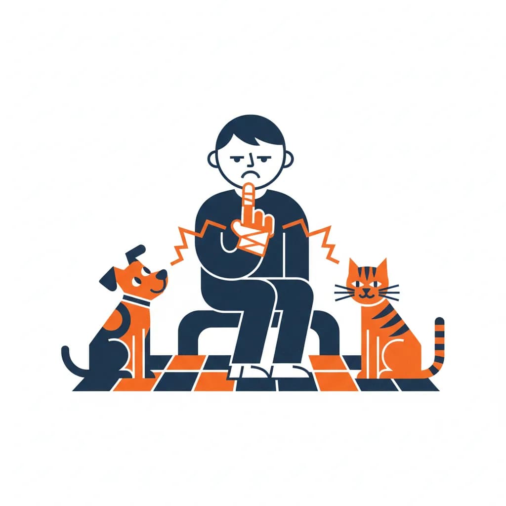Het maakt niet uit of je door de hond of de kat gebeten wordt