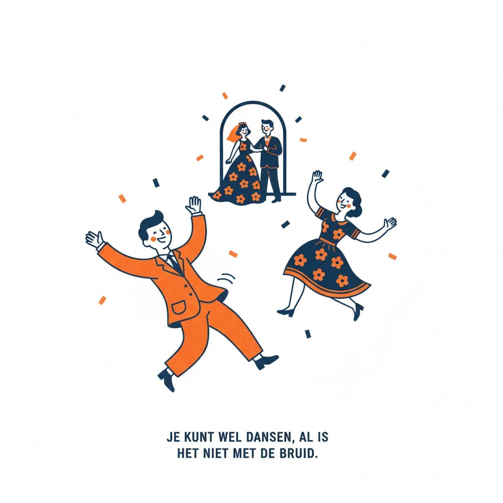 Je kunt wel dansen, al is het niet met de bruid