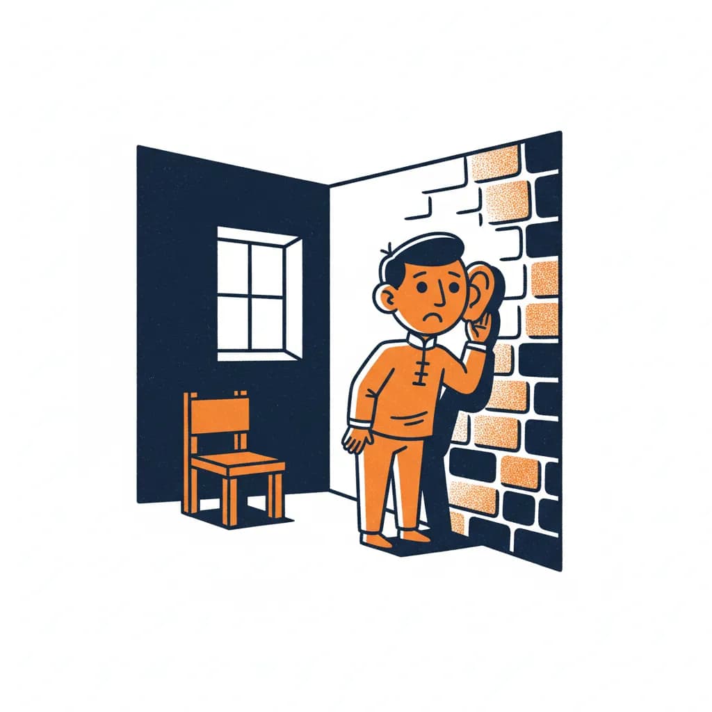 Wie luistert aan de wand, hoort zijn eigen schand